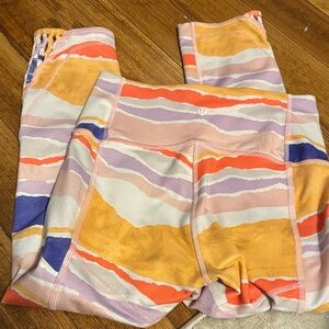 Lululemon Pastel Wave 7/8 Length Leggings